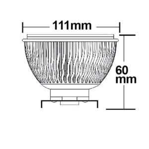 112284_2_iso AR111 G53 COB Spot, 15W, 75°, neutralweiß