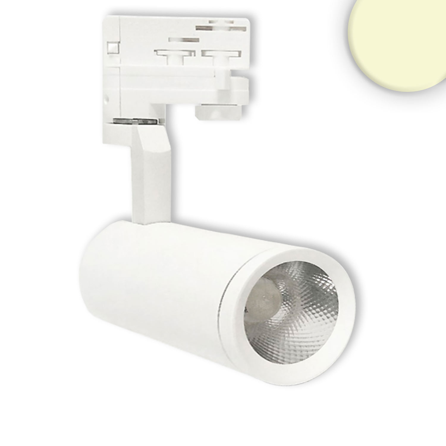 3-PH Schienen-Strahler, 28W, 60°, weiß matt, 3000K