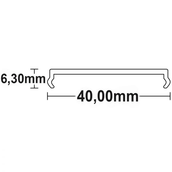 Abdeckung COVER106 opal 200cm