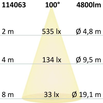 114063_4_iso-jpg LED Aufbau/Hängeleuchte Linear Raster 40W, anreihbar, schwarz, 3000|3500|4000K, inkl.Seil exkl.Kabel