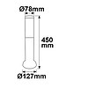 Pollerleuchte 450 anthrazit, IP44, 1x E27 Fassung, exkl. Leuchtmittel