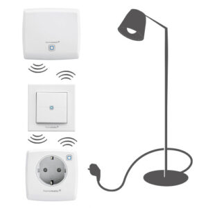 homematic-ip-mit-lampe-an-steckdose Homematic IP Wandtaster