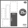 Infrarot Wandheizung XL für ca. 15m2