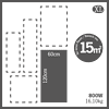 Infrarotheizung Keramik für ca. 15m2