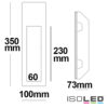 Gips Wand-Einbauleuchte, länglich, für GU10/MR16 Spots, große Bauform