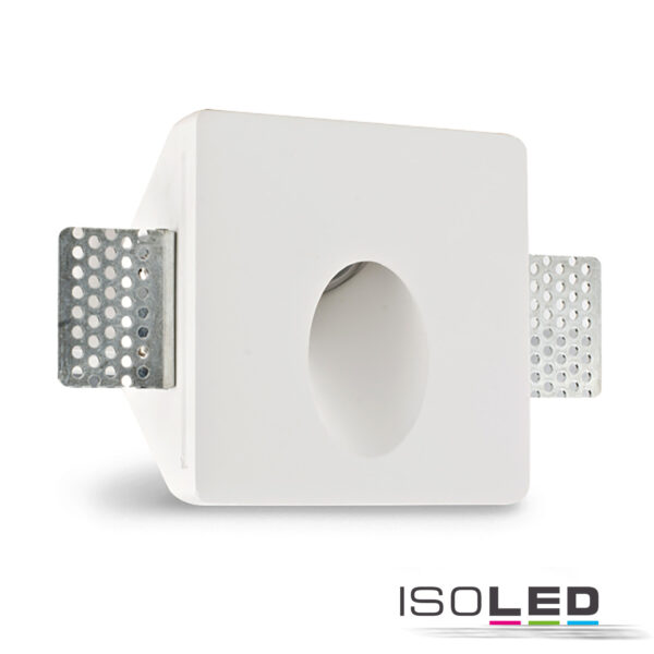Gips Wand-Einbauleuchte, für G4/MR11 Spots, kleine Bauform