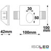 Gips Wand-Einbauleuchte, für G4/MR11 Spots, kleine Bauform