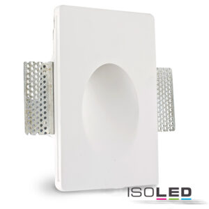 Gips Wand-Einbauleuchte, viereckig, für G4/MR11 Spots, große Bauform