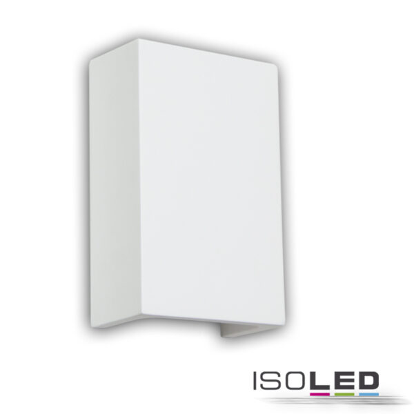 LED Gips-Wandleuchte 2x3W, UP&DOWN, eckig, warmweiß