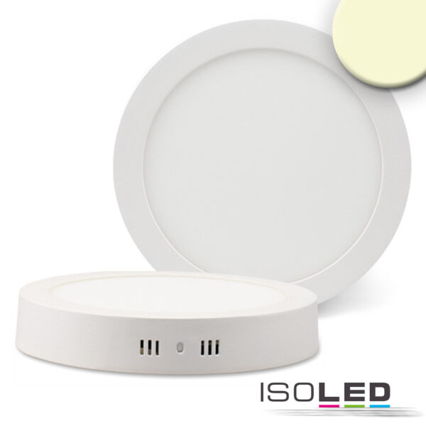 LED Deckenleuchte weiß, 18W, rund, DN220, warmweiß