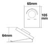 Sys-One single color 1 Zone Tisch-Drehknopf-Fernbedienung mit Batterie