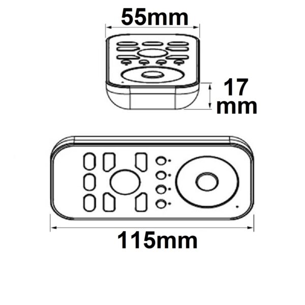 Sys-One RGB+W 4 Zonen Fernbedienung Multifunktion