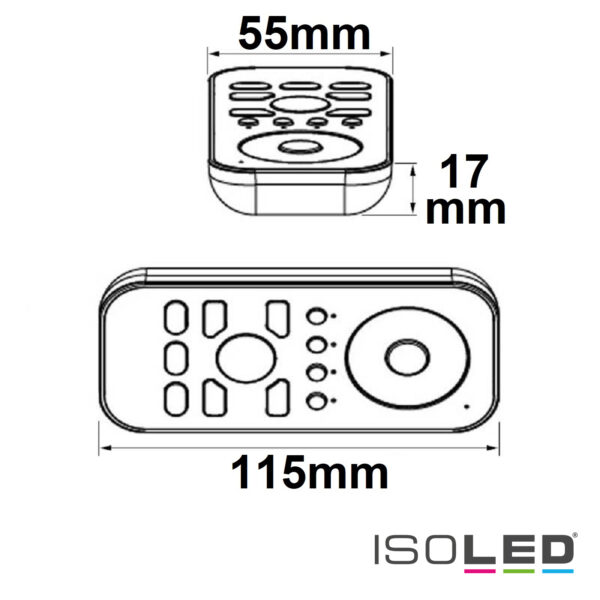 Sys-One RGB+W 4 Zonen Fernbedienung Multifunktion