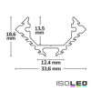 LED Eckprofil CORNER12 Aluminium eloxiert, 200cm