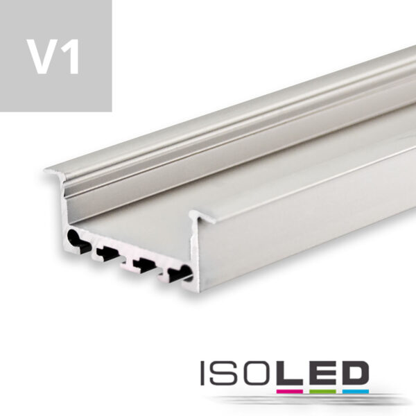LED Einbauprofil DIVE24 FLAT V1 Aluminium eloxiert, 200cm