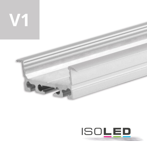 LED Einbauprofil DIVE24 FLAT V1 Aluminium eloxiert, 200cm