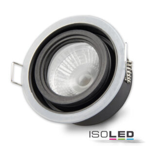 113055_3 Einbaurahmen Sys-68 für GU10/MR16 Spots, IP65, inkl. GU10 Sockel u. Glaslinse (exkl. Cover)