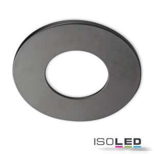 Cover Aluminium rund schwarz matt für Sys-68