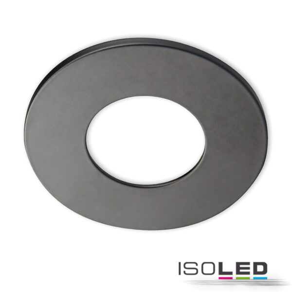 Cover Aluminium rund schwarz matt für Sys-68
