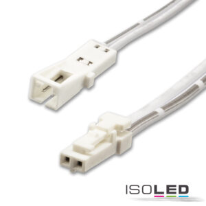 MiniAMP Verlängerung male-female, 50cm, 2-polig, weiß, max. 3A