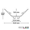 LED Eckprofil CORNER12 BORDERLESS Aluminium eloxiert, 200cm