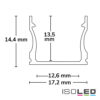 LED Aufbauprofil PURE12 S Aluminium eloxiert, 200cm