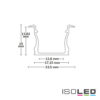 LED Einbauprofil PURE12 D Aluminium eloxiert, 200cm
