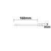 Kontakt-Kabelanschluss Universal (max. 5A) K2-26 für 2-pol. IP20 Flexstripes mit Breite 6mm