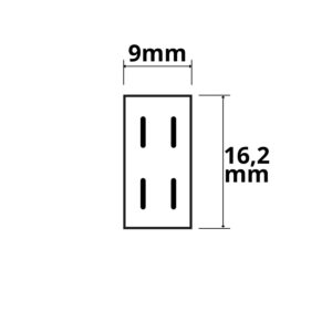 114864_Skizze Kontakt-Verbinder Universal (max. 5A) K2-28 für 2-pol. IP20 Flexstripes mit Breite 8mm