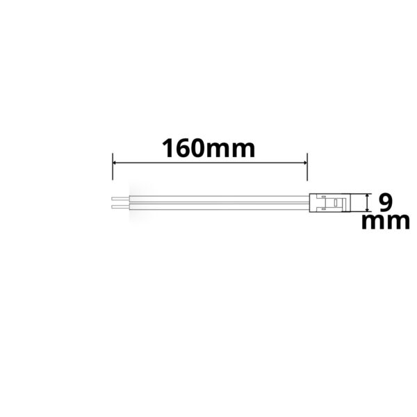 Kontakt-Kabelanschluss Universal (max. 5A) K2-28 für 2-pol. IP20 Flexstripes mit Breite 8mm