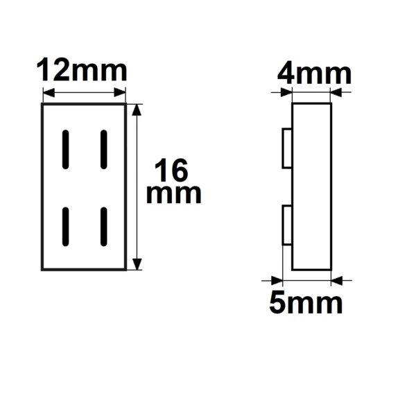 Kontakt-Verbinder Universal (max. 5A) K2-210 für 2-pol. IP20 Flexstripes mit Breite 10mm
