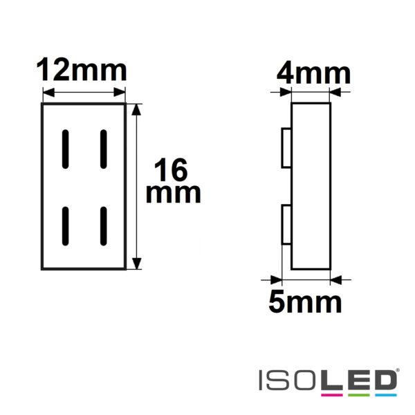 Kontakt-Verbinder Universal (max. 5A) K2-210 für 2-pol. IP20 Flexstripes mit Breite 10mm