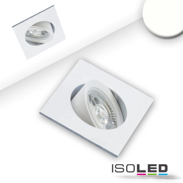 LED Einbauleuchte Slim68 weiß, eckig, 9W, neutralweiß, dimmbar