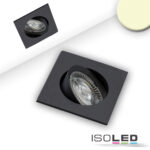 LED Einbauleuchte Slim68 schwarz, eckig, 9W, warmweiß, dimmbar