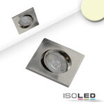 LED Einbauleuchte Slim68 Alu gebürstet, eckig, 9W, warmweiß, dimmbar