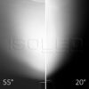 3-Phasen Schienen-Strahler fokussierbar, 24W, 20°-55°, schwarz matt, 4000K