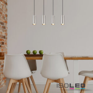 115002_2 Hängeleuchte nickel matt, 4xGU10 Fassung, exkl. Leuchtmittel