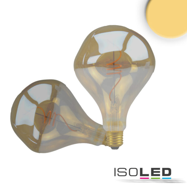 E27 Vintage Line LED Roundbulb A125, unregular, Amber, 4W, 2200K