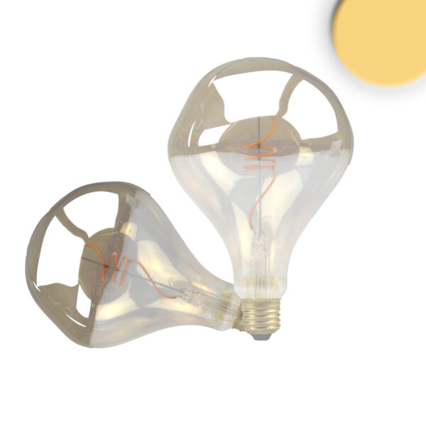 E27 Vintage Line LED Roundbulb A125, unregular, Smoky, 4W, 2200K