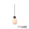 Pendelleuchte, white Glas, schmal, E27, 50-300cm, exkl. Leuchtmittel, exkl. Baldachin