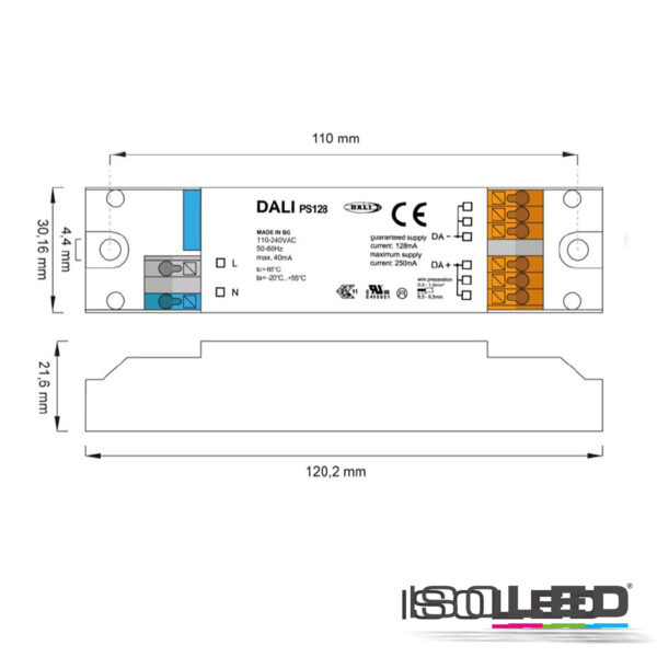 DALI-2 Bus-Spannungsversorgung 128mA, 100-240V AC