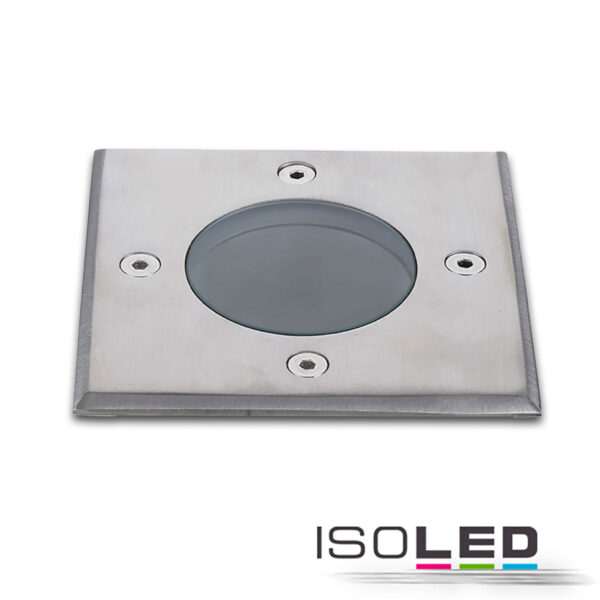 Bodeneinbaustrahler für GU10 Spots, eckig, IP67, exkl. Leuchtmittel