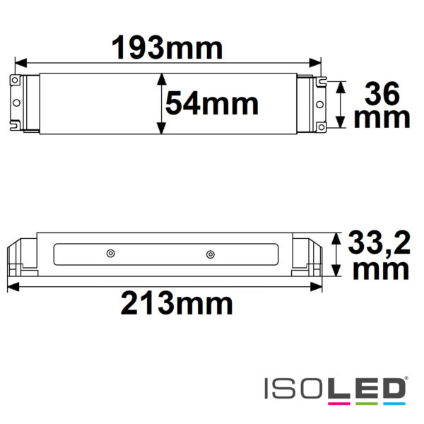 LED PWM-Trafo 24V/DC, 0-75W, IP20, Push/DALI dimmbar, SELV