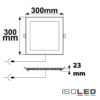 LED Downlight, 24W, eckig ultraflach weiß, 300x300mm, ColorSwitch 3000|3500|4000K, dimmbar