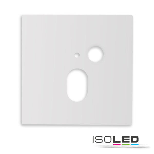Cover Aluminium eckig 1 weiß, für Wandeinbauleuchte Sys-Wall68 mit PIR Sensor