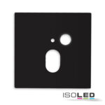 Cover Aluminium eckig 1 schwarz, für Wandeinbauleuchte Sys-Wall68 mit PIR Sensor
