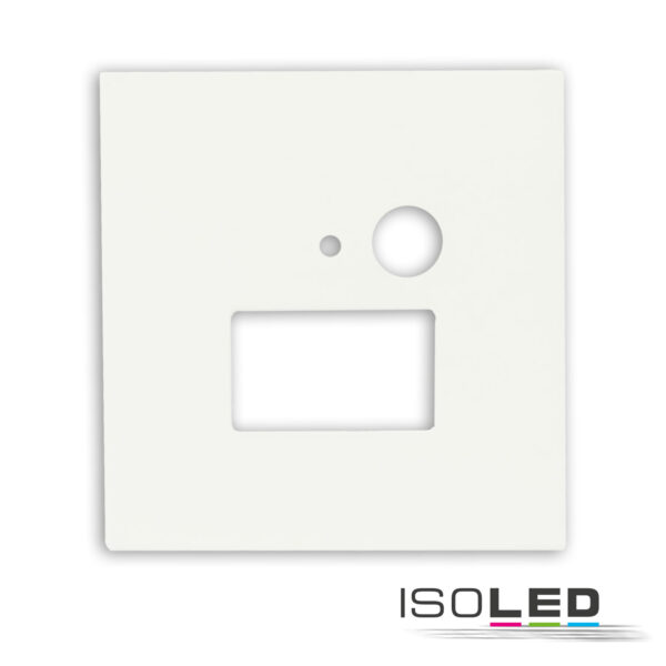 Cover Aluminium eckig 3 weiß, für Wandeinbauleuchte Sys-Wall68 mit PIR Sensor