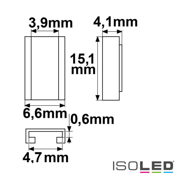 Kontakt-Verbinder Universal (max. 5A) K2-25 für 2-pol. IP20 Flexstripes mit Breite 5mm