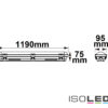 LED Wannenleuchte 120cm mit Notlichtfunktion, IP65, PowerSwitch 25-40W, ColorSwitch 3000|4000|5000K