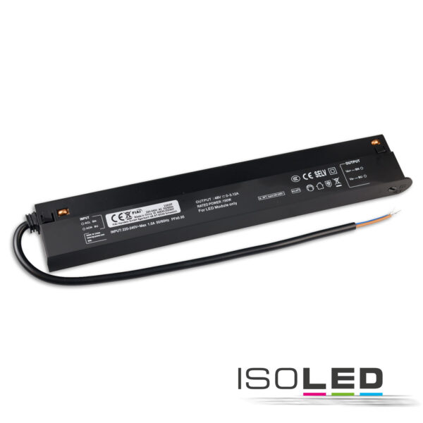 Track48 Inline-Trafo schwarz, 150W, 48V DC